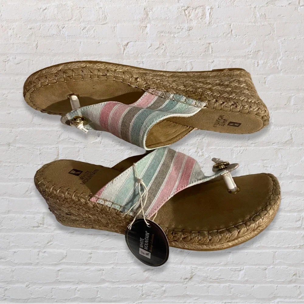 White Mountain Espadrille Wedge Sandal